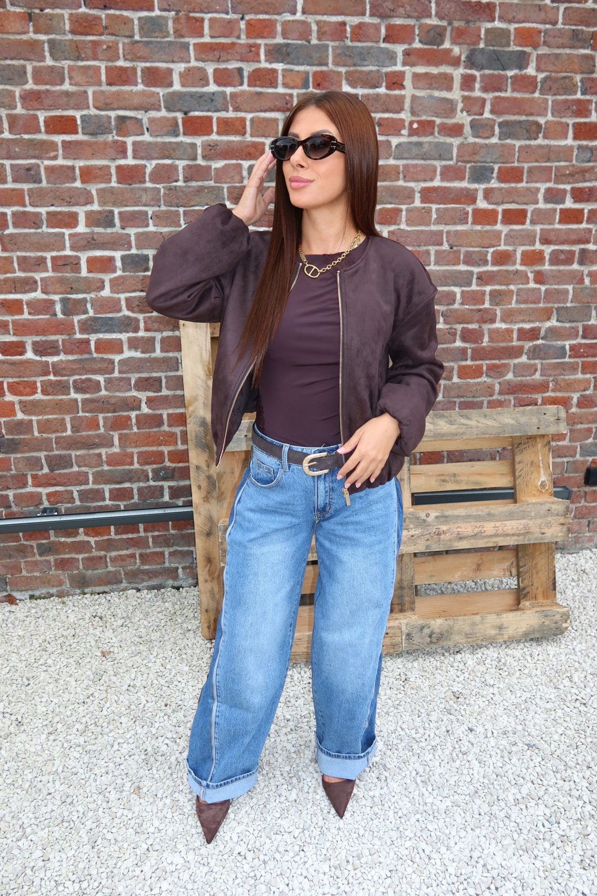 Veste Stina Marron