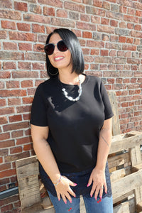 T-shirt Lise Noir - Carmakoma