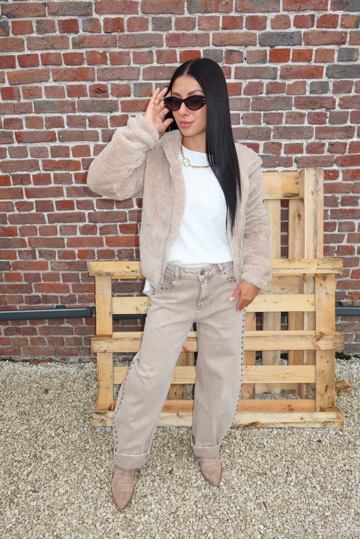 Gilet New Anna Beige - Only