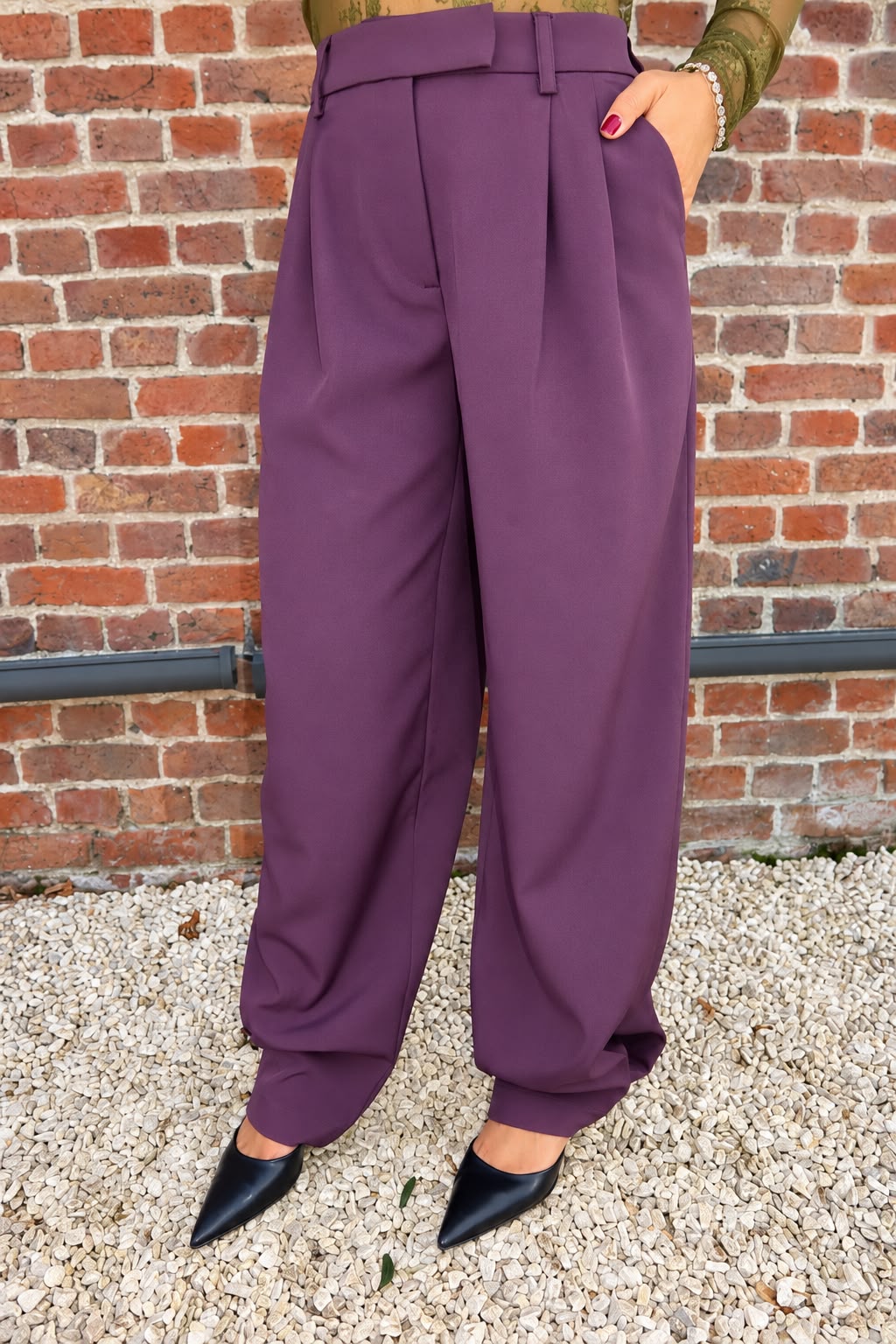 Pantalon tempre Mauve - Pieces
