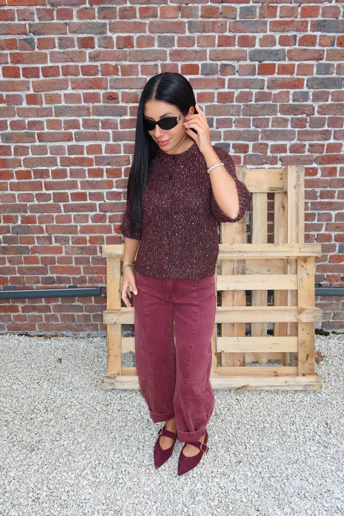 Cardigan Zille Prune - Only
