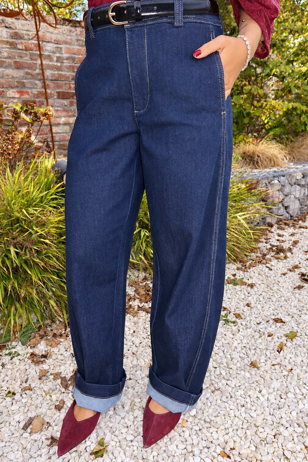 Jean's Clair Dark blue denim - Only