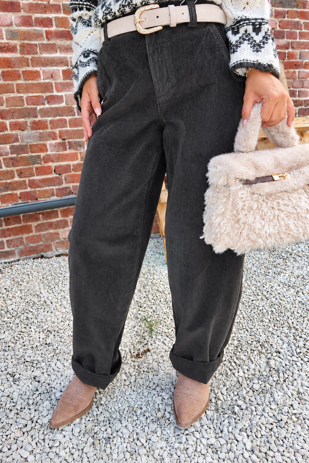 Pantalon Blair Vert foncé - Only
