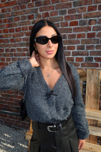 Cardigan Zaggie Gris - Only