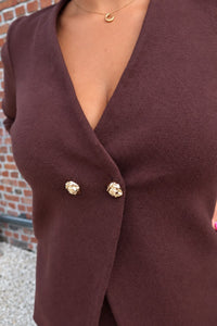 Cardigan Ibi Marron - Carmakoma