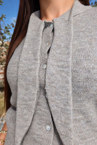 Cardigan Lana Taupe - Only