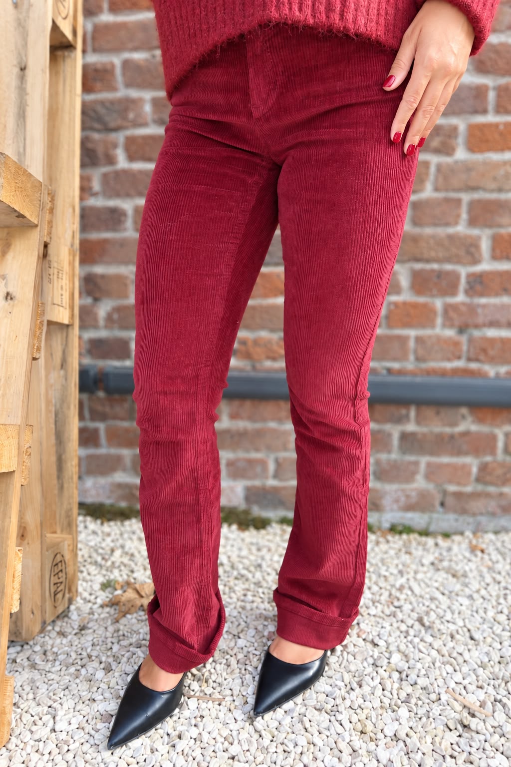 Pantalon Mary Bordeaux - Only