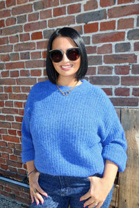 Pull Maggie Bleu electrique