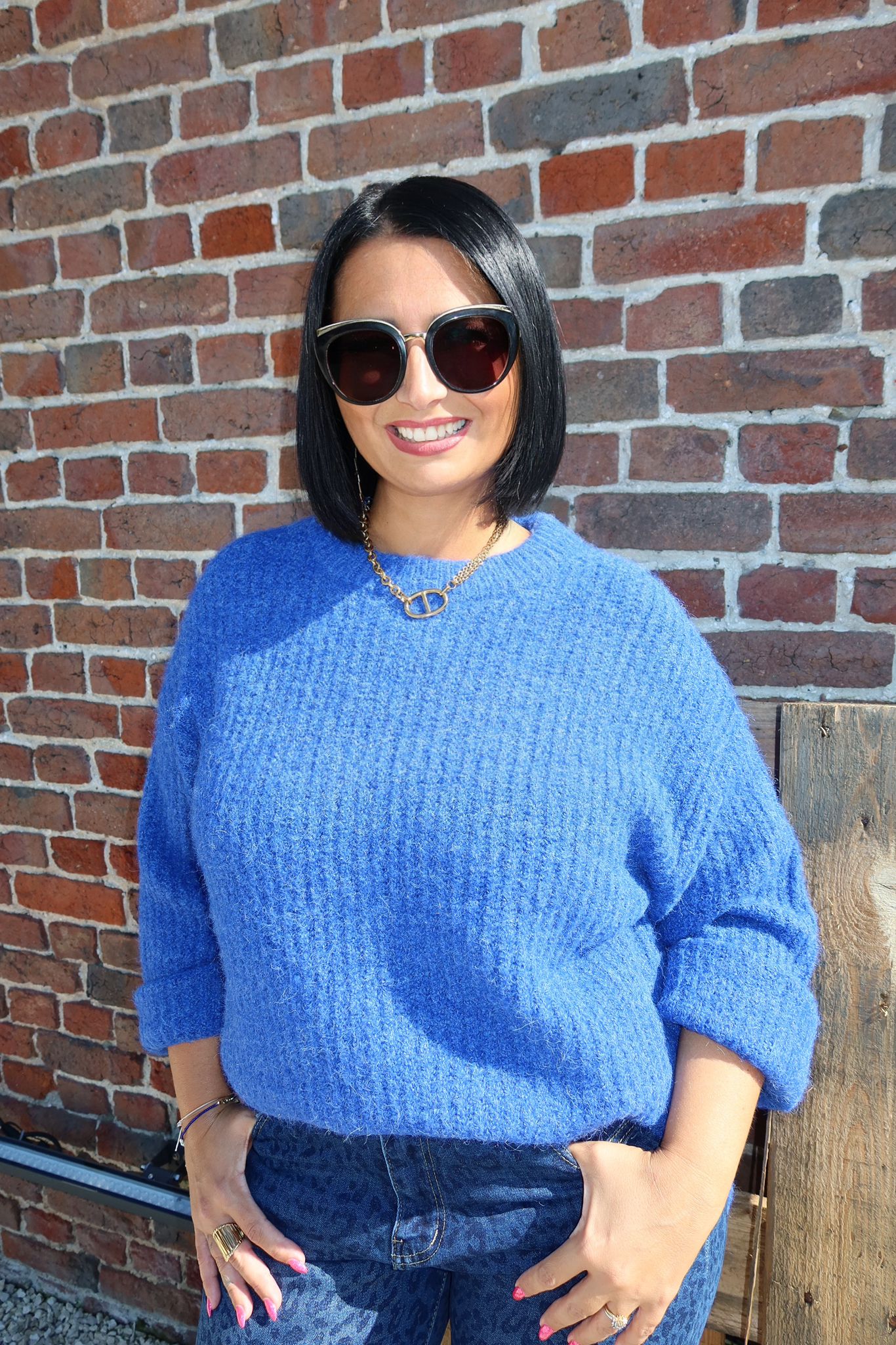 Pull Maggie Bleu electrique