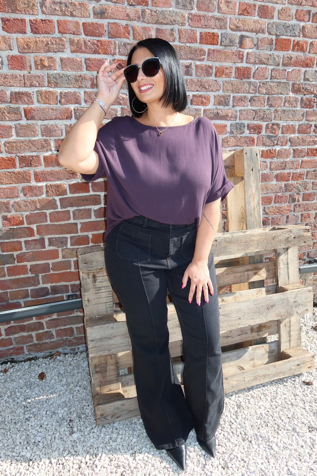 Blouse Vilma Prune - Carmakoma