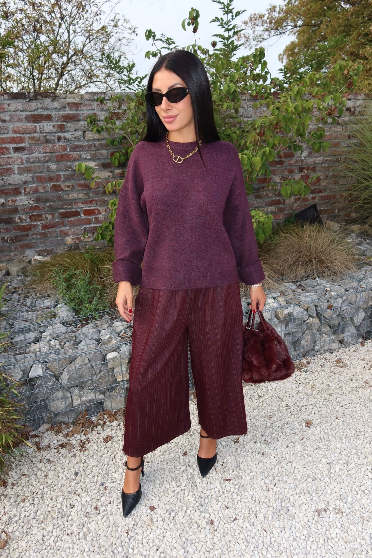 Pull Simoni Mauve - Only