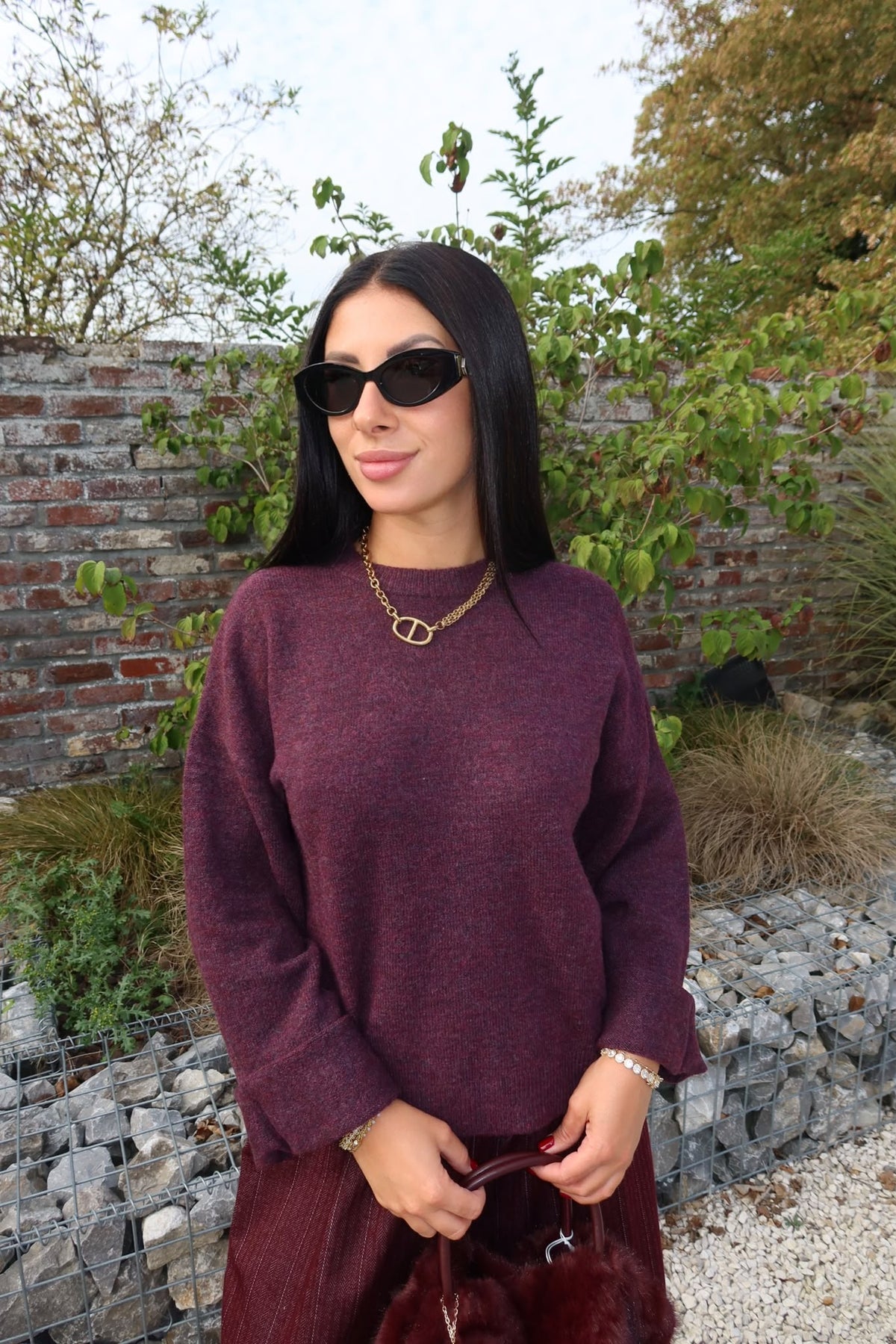 Pull Simoni Mauve - Only