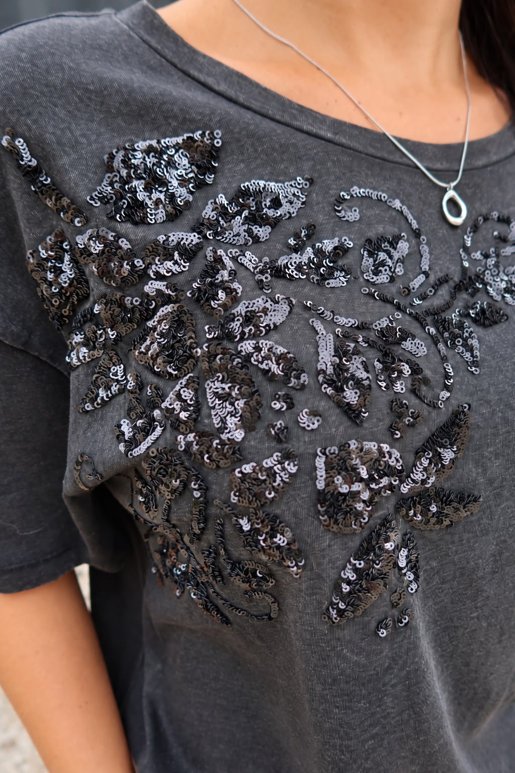 T-shirt Mie Noir - Pieces