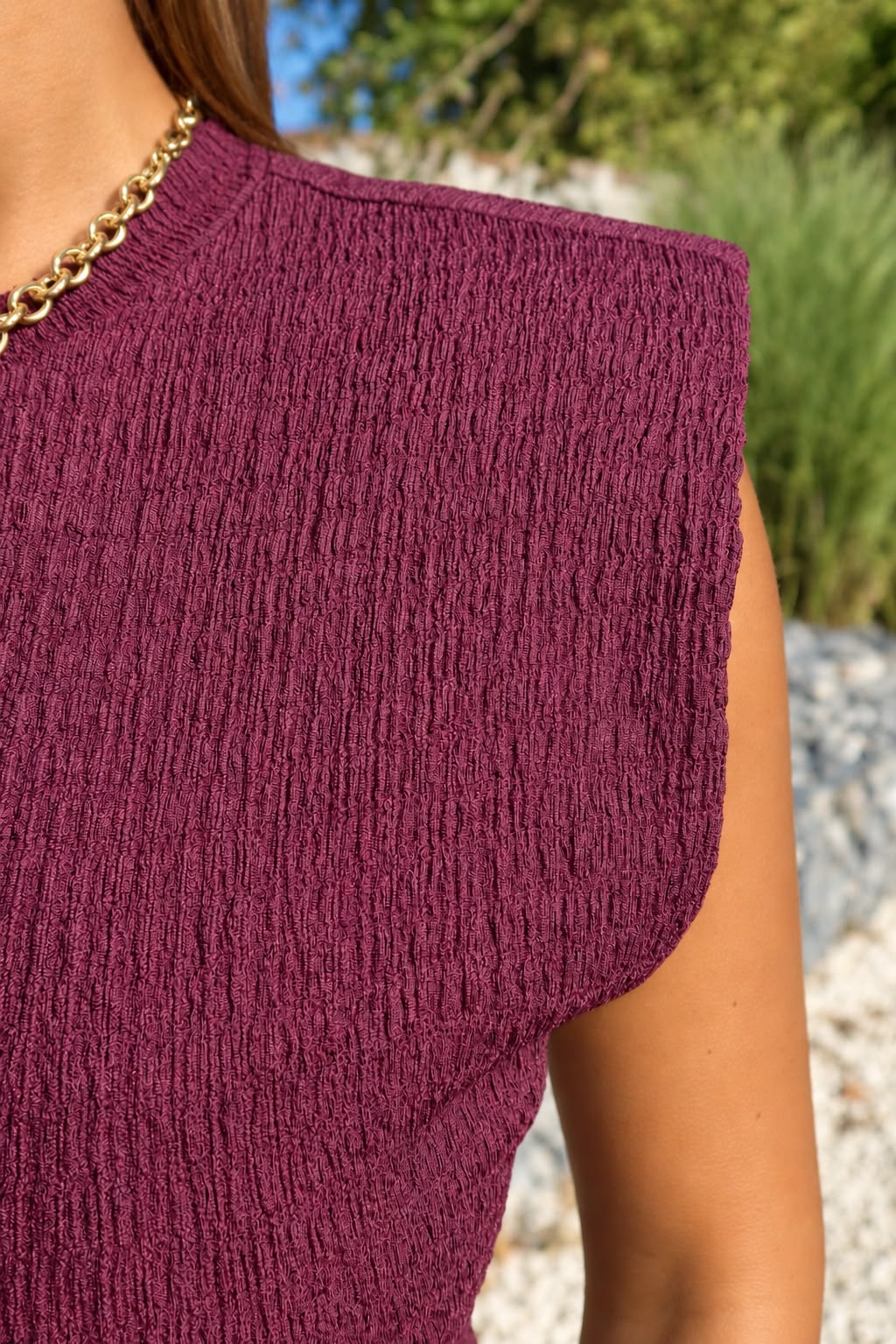 Blouse Debbie bordeau - Only