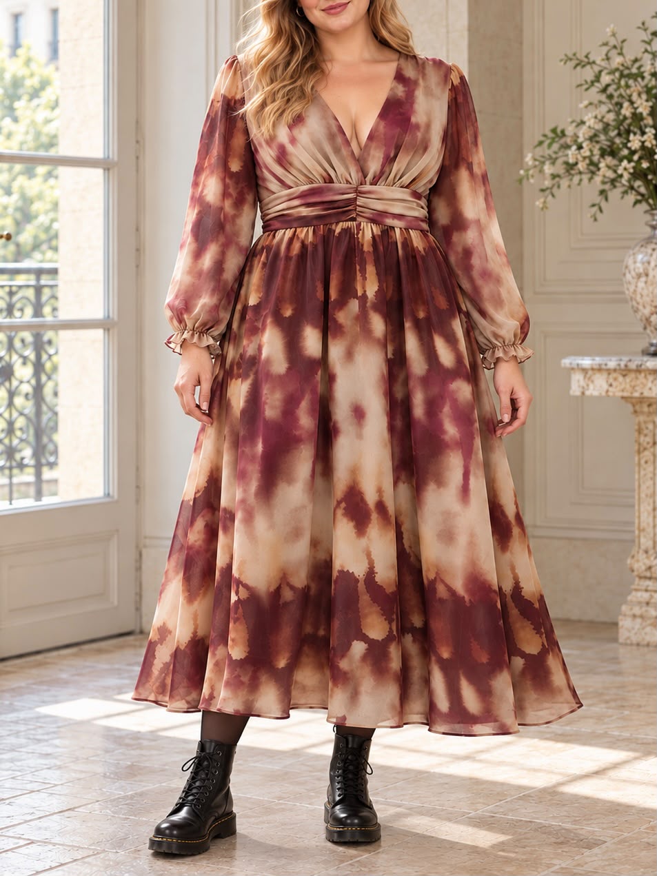 Robe Lorine Bordeau