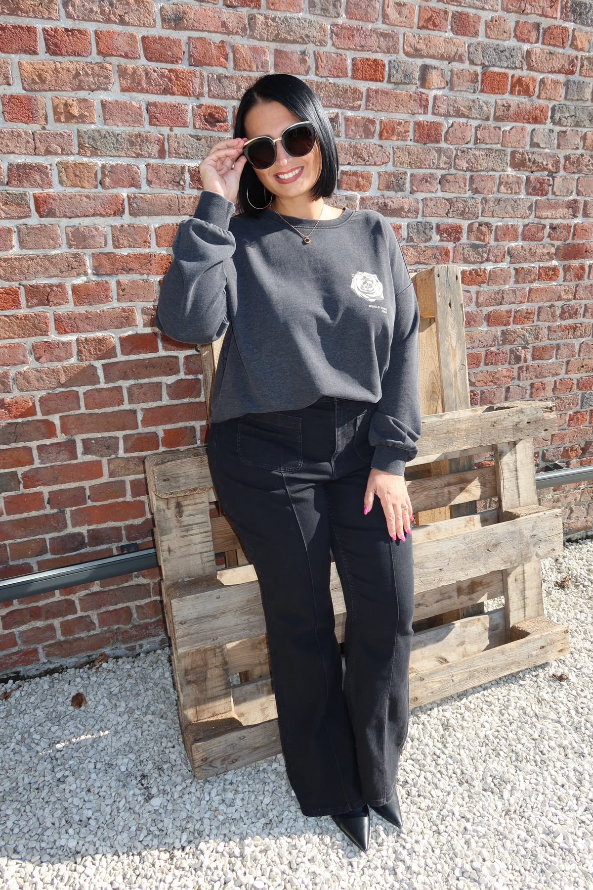 Sweat Lauren Gris - Carmakoma