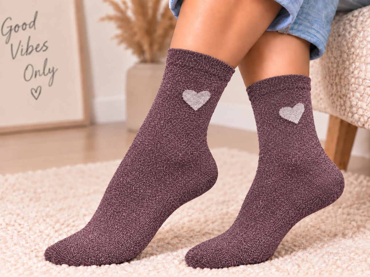 Chaussette Norma Mauve - Only