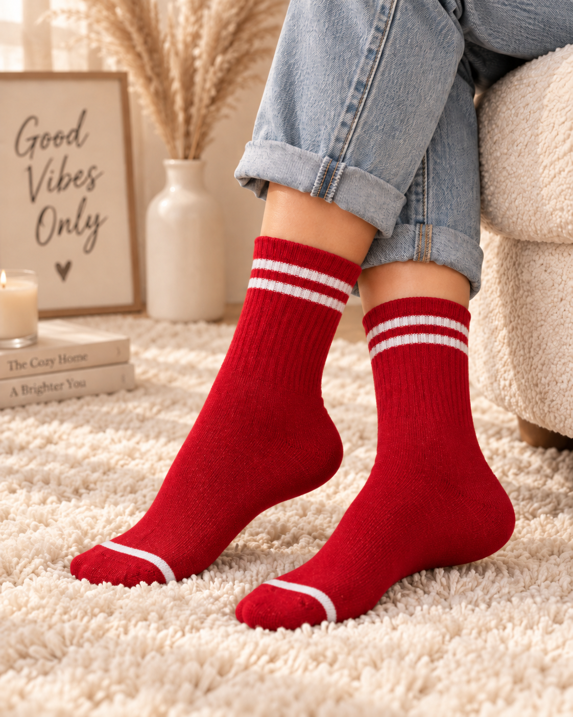Chaussette Genis Rouge