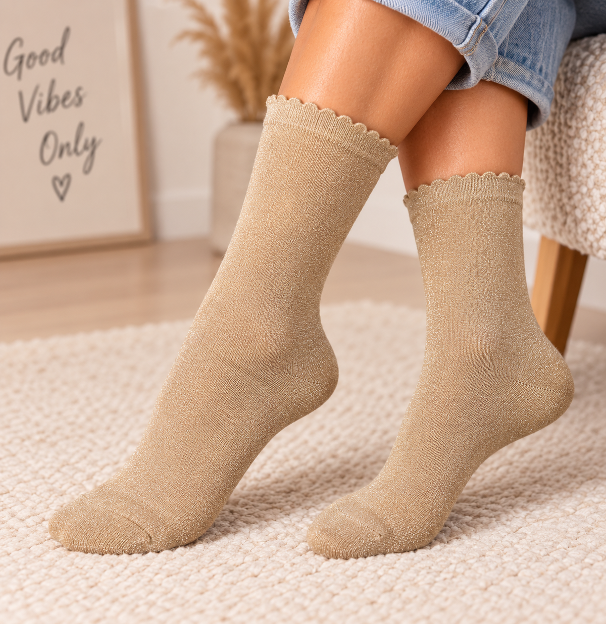 Chaussette Sebby Natural lurex