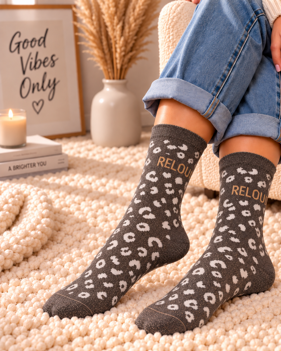 Chaussette Sebby Gris / Relou
