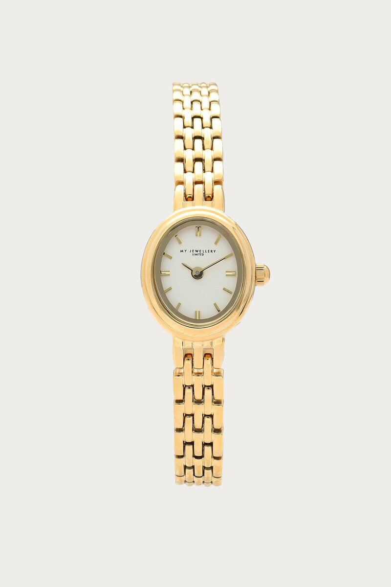 Montre ovale avec mini maillons My Jewellery