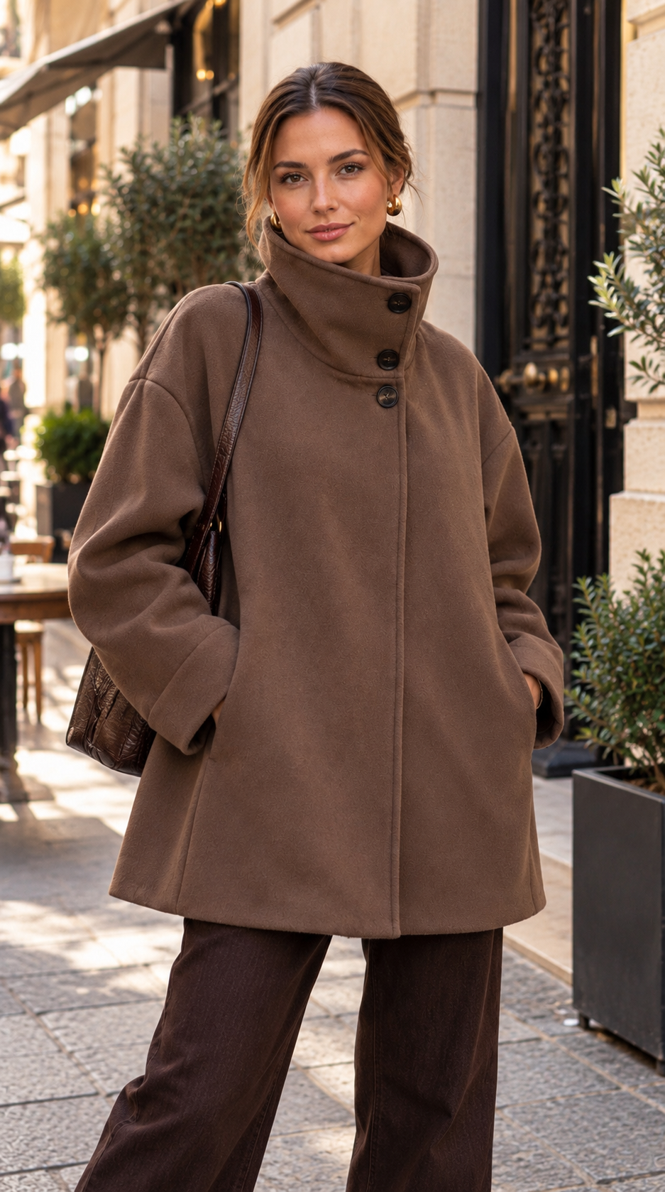 manteau Clara choco
