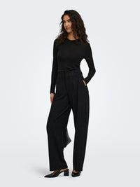 Pantalon Mary Noir ligne argentée - JDY