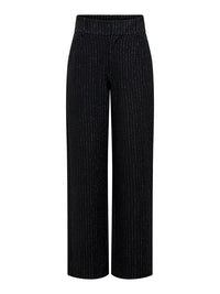 Pantalon Mary Noir ligne argentée - JDY