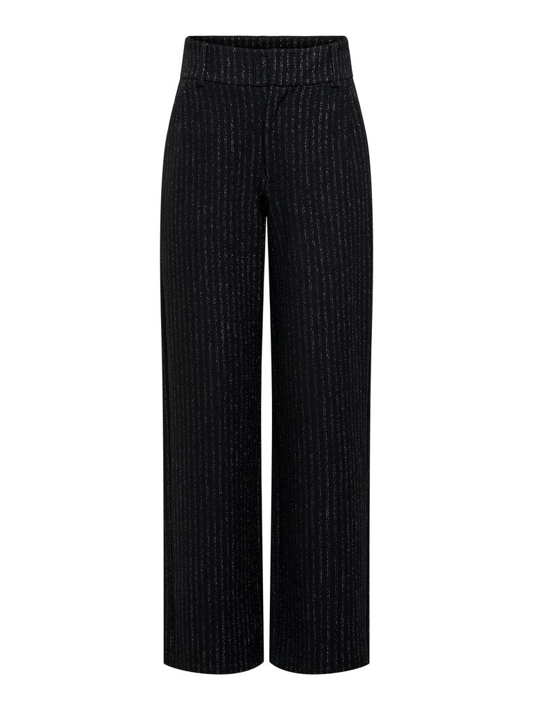 Pantalon Mary Noir ligne argentée - JDY