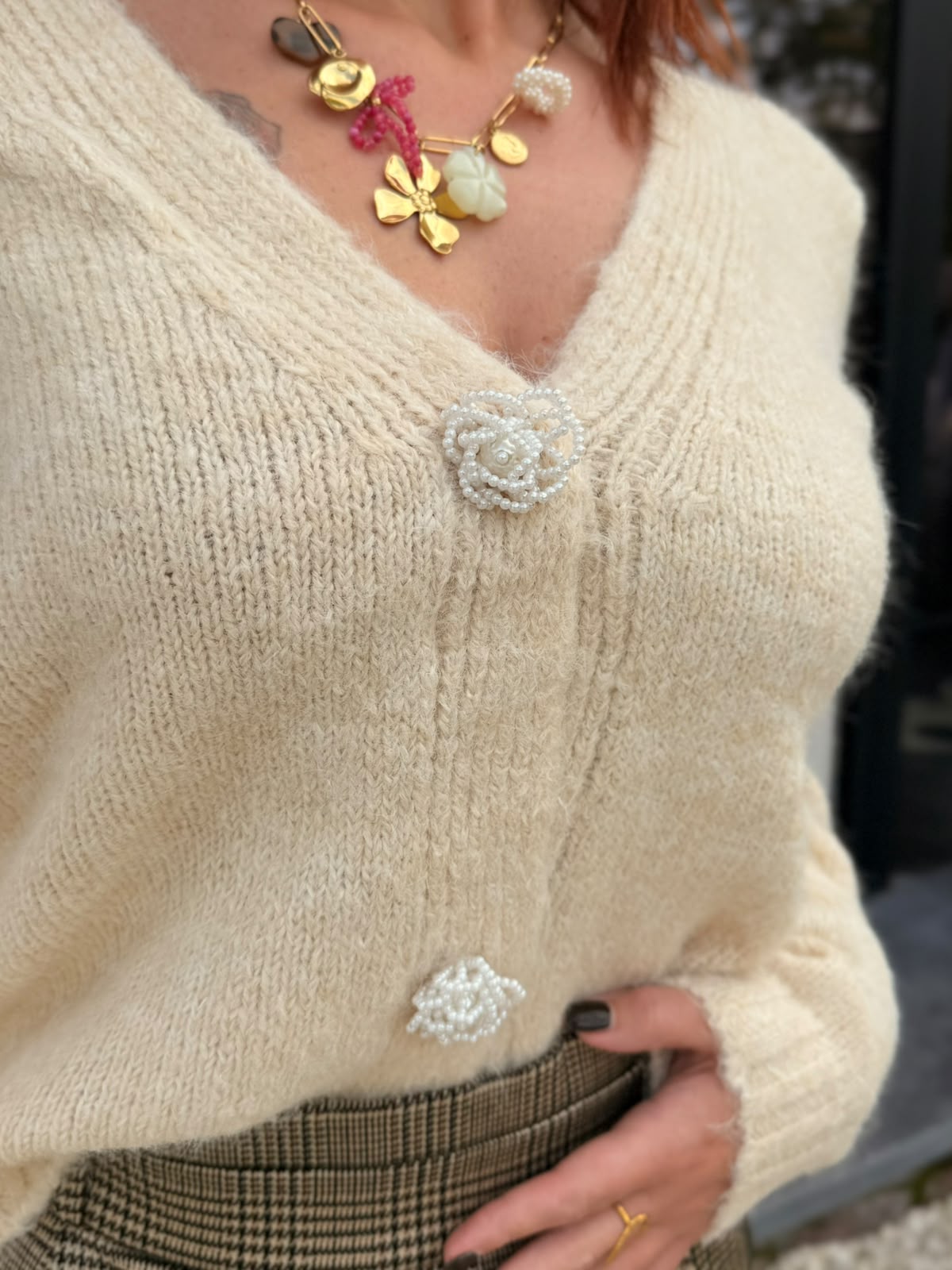 Cardigan Zaggie Beige - Only