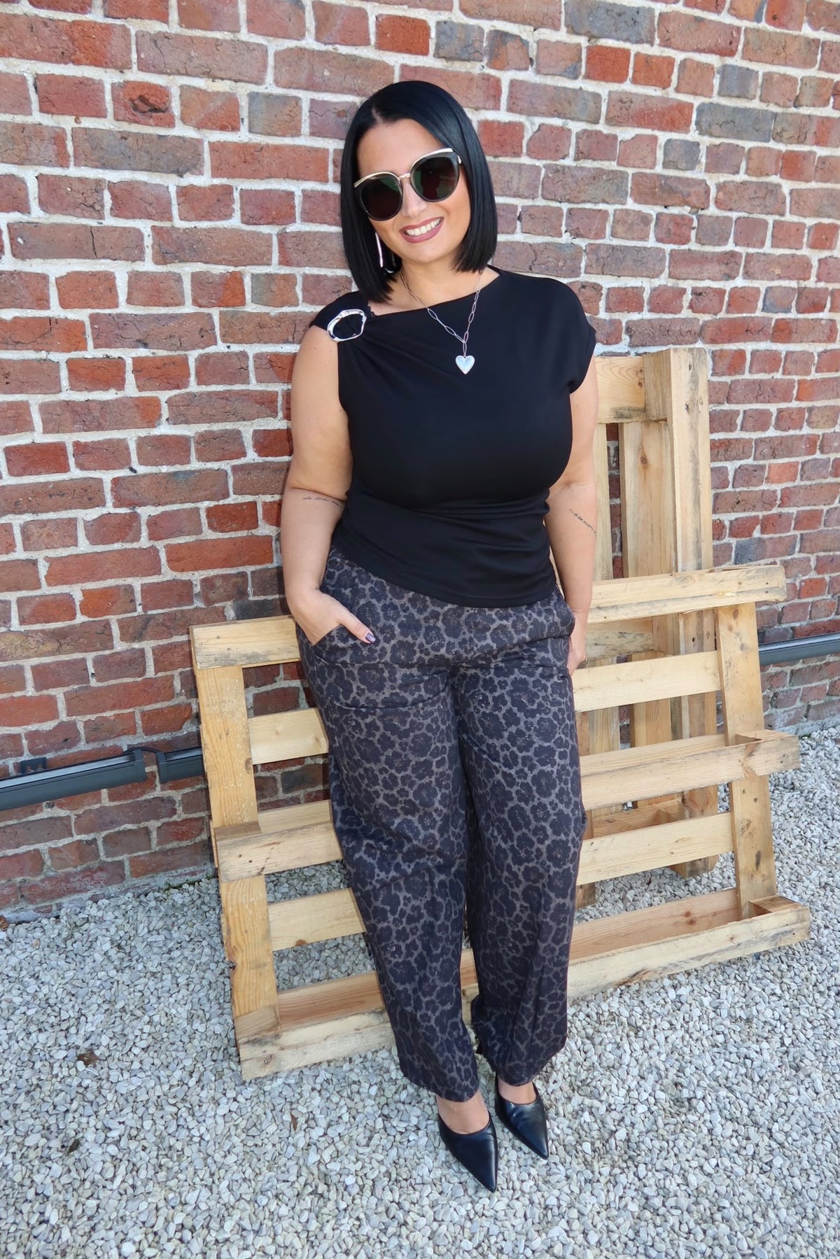 Pantalon Charlie Leopard