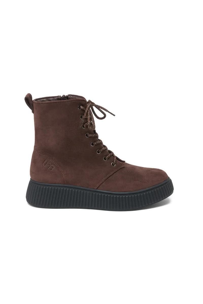Bottine Pomeline Choco suedine