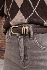 Ceinture Elvira Marron - Pieces