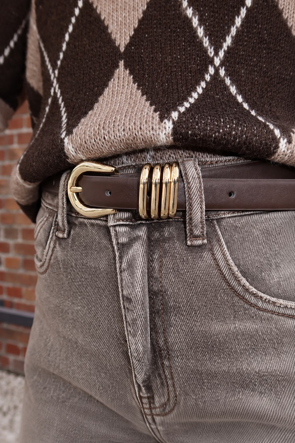 Ceinture Elvira Marron - Pieces