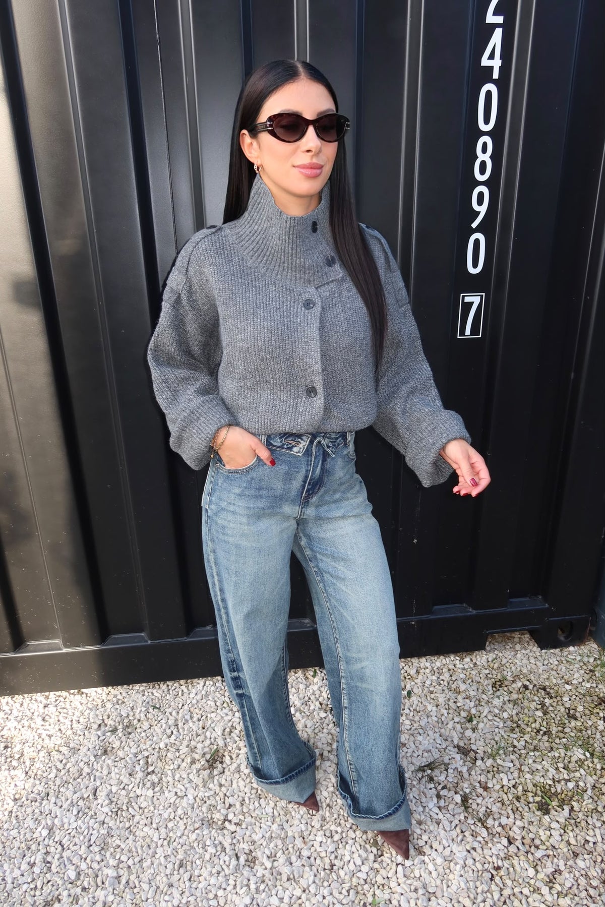 Cardigan Lena gris