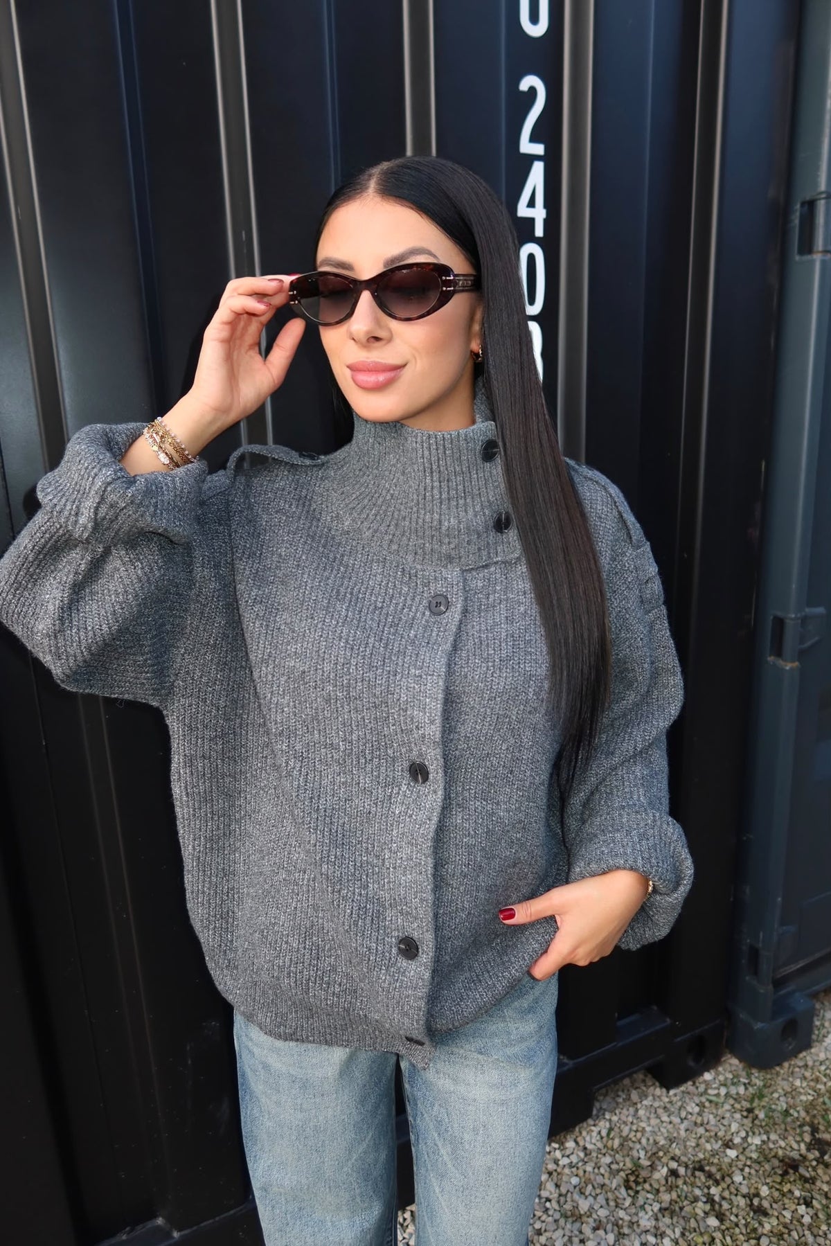 Cardigan Lena gris