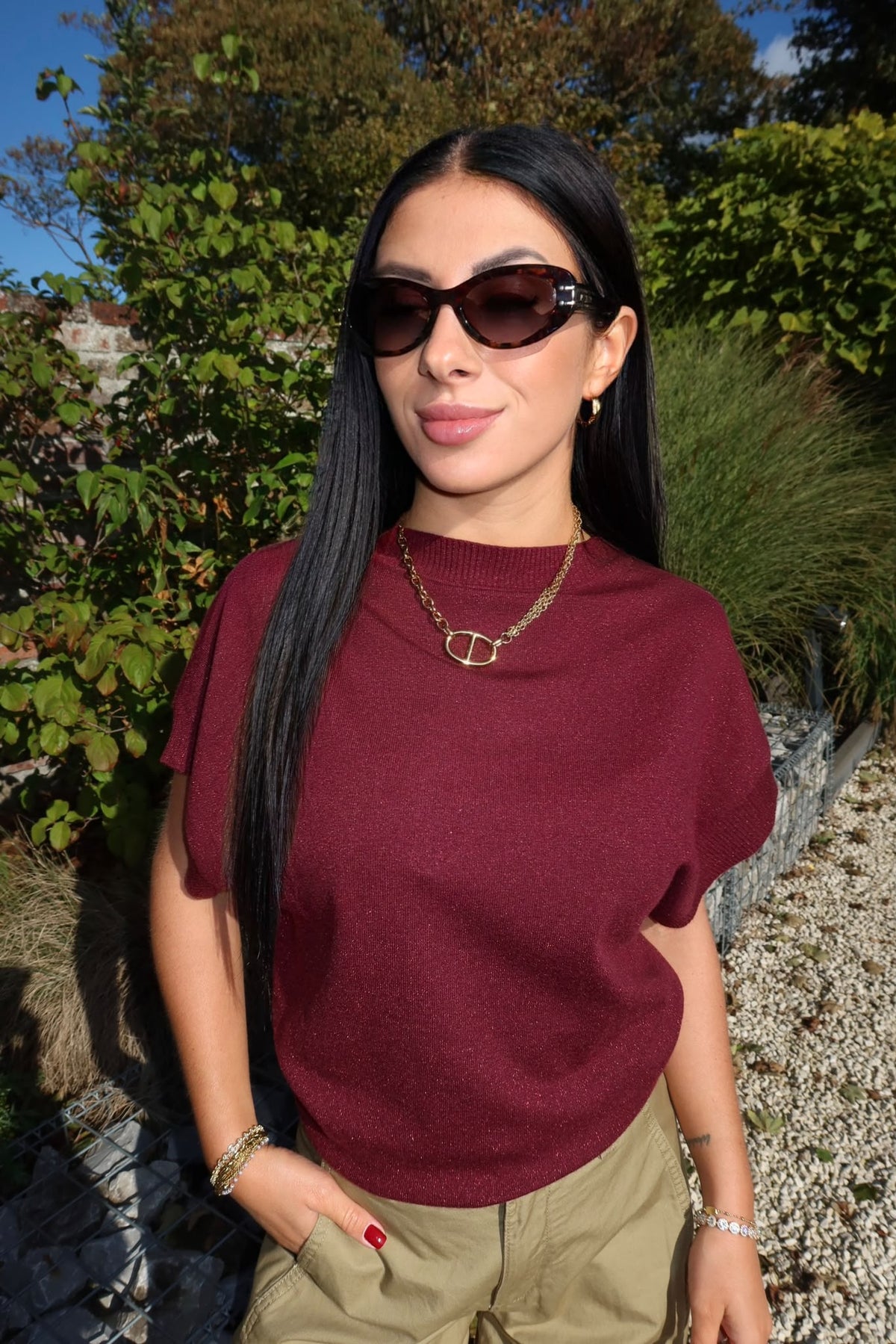 Pull Prisca Prune - LPB