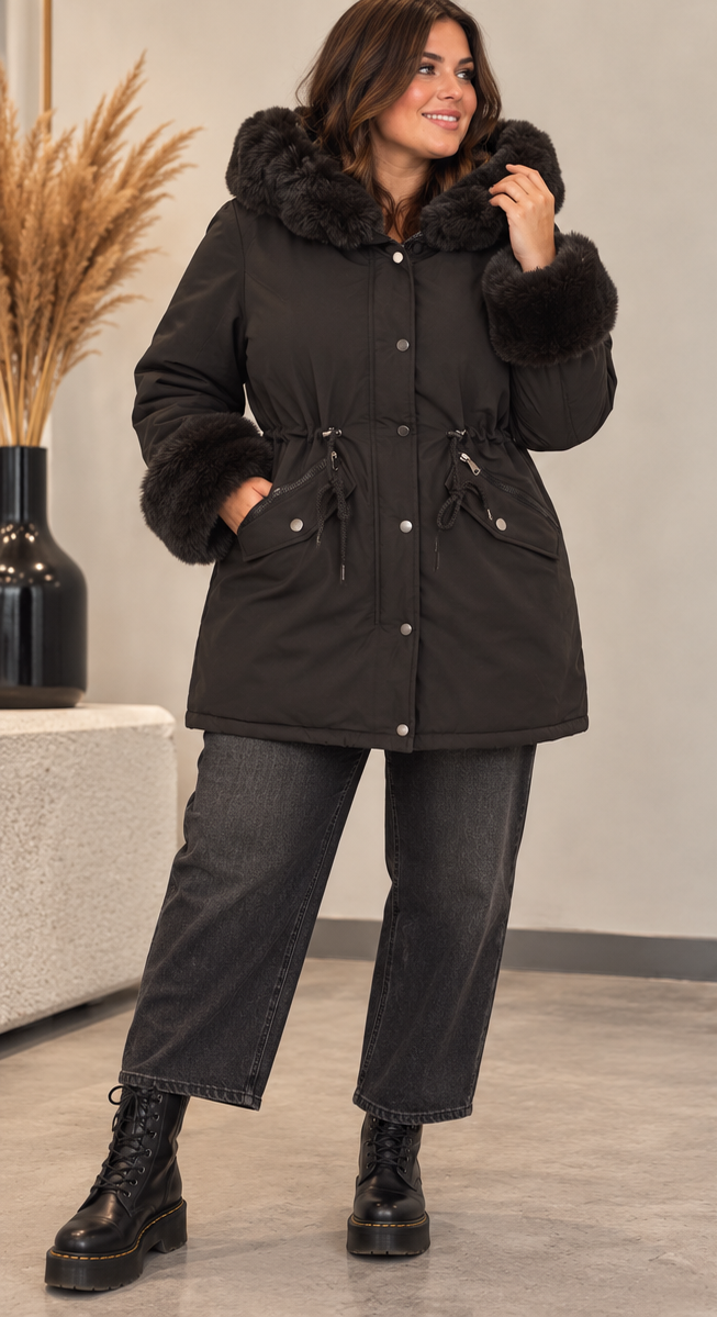 Manteau Olivia choco