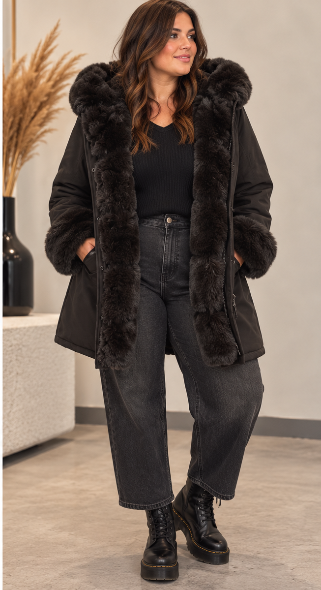 Manteau Olivia choco